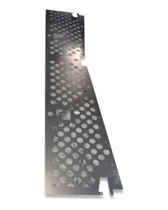 Sheet metal partition upper tier Step 24-N-21 V16 w/holes Bo